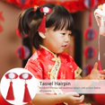 thumbnail image 3 of 7 Pairs Delicate Chinese Style Kids Hair Clips Chic New Year Tassel Hairpins, 3 of 3