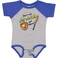 thumbnail image 3 of Inktastic That's My Big Sister out There Softball Boys or Girls Baby Bodysuit, 3 of 5