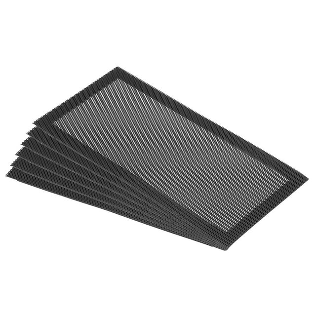 Cubierta Magnética de Ventilación Uxcell 4"x8" Paquete de 6 para Registros de Aire de Piso y Pared Malla Negra 4 in X 8 in Negra 6pcs