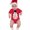 Red, variant on FRSASU Clearance 2Pcs Christmas Toddler Baby Cartoon Snowman Letter Print Romper Hat Set Outfit