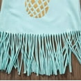 thumbnail image 5 of Gupgi Robe Princesse à Franges Imprimé Fruit Ananas Sans Manches Col Ras du Cou Jupe, 5 of 5
