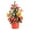 Red, variant on 7.87" Golden Mini Artificial Christmas Tree with Basket & Pine Cones, Tabletop Decor & Holiday Gift for Home Display, Perfect Christmas Decoration Indoor & Outdoor