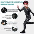 thumbnail image 4 of Ensemble de Caleçons Longs Thermiques pour Enfants T-Shirt à Manches Longues Garçons Couche de Base Haut Bas Chaud, 4 of 6