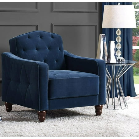 Foreign Accents Furniture - Novogratz Vintage Tufted Accent Chair, Multiple Colors