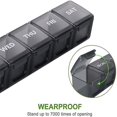 thumbnail image 2 of Black Week Pill Organizer7 Pastillero para días compatible con pastillas/vitaminas, 2 of 3