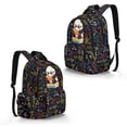 thumbnail image 2 of FKELYI Cartoon Panda Print Kids Backpack for Boys Girls 17 Inch School Backpacks with Multi-Pockets Spacious Bookbag Lightweight Casual Daypack for Elementary Student, 2 of 7