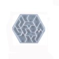 thumbnail image 3 of Kearding DIY forma Hexagonal Tangram rompecabezas molde de silicona decoración del hogar molde para hacer dulces pasteles Chocolates Decoración del hogar No. 4 Kearding HA044180-04, 3 of 6