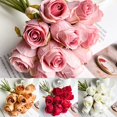 thumbnail image 6 of Silk Artificial Roses For Wedding Home Decor Valentine'S Day Set Of 12, 6 of 9