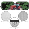 thumbnail image 7 of FUIALDOLG Cartoon Tractor Print Car Windshield Sun Shade Block UV Rays Universal Sun Visor Protector for Car,ORV Accordion Folding Sunshade Keep Vehicle Cool, 7 of 7