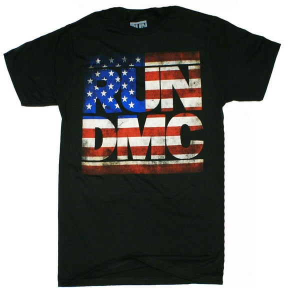 Distressed American Logo Adult T-Shirt