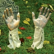 Angle View: Realistic Halloween Groundbreaker Arms, One Pair