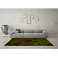 thumbnail image 3 of Ahgly Company Machine Washable Indoor Rectangle Persian Yellow Bohemian Area Rugs, 6' x 9', 3 of 4