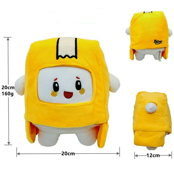 Kawaiii Paper box villain fox stone pillow plush toy doll Stuffed Plush Doll home decor Gift For Girl Children