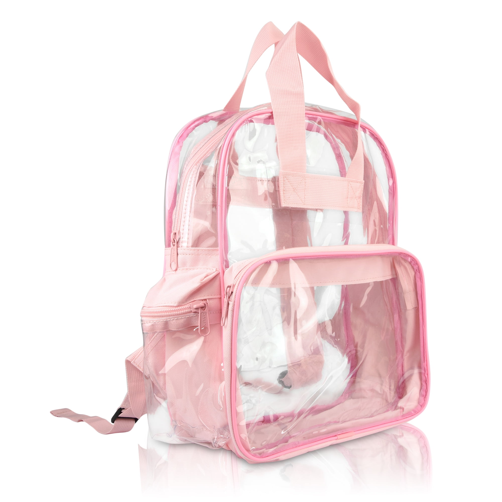 DALIX - Small Clear Backpack Transparent PVC Security Security School ...