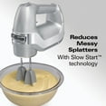 thumbnail image 5 of Hamilton Beach Professional 5-Speed Electric Hand Mixer with Easy Clean Beaters, 5 Attachments & Case, Mixer for Kitchen, Silver, 5 of 8