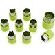 thumbnail image 3 of Mini cortadores de verduras con formas para comidas creativas, cuchillas de seguridad de acero inoxidable con garantía de por vida, juego de 9 piezas para arte decorativo con alimentos, 3 of 8