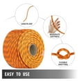 thumbnail image 4 of Polyester Rope 7/16 Inch x 200 Feet - Double Braid Nylon Core Pulling Rope, 880LB Load Capacity for Arborist, Gardening, Marine & Sailing, 4 of 7