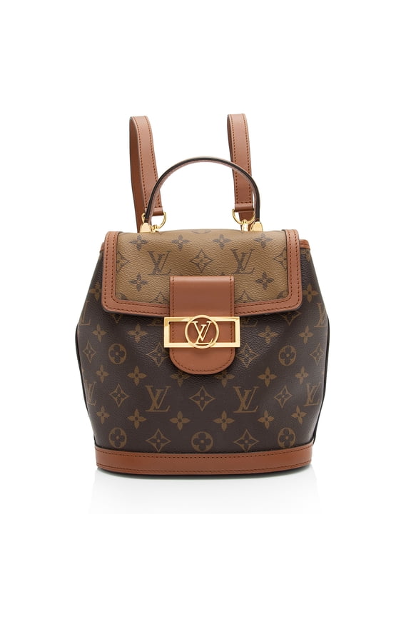 Pre-Owned Louis Vuitton Reverse Monogram Dauphine PM Backpack