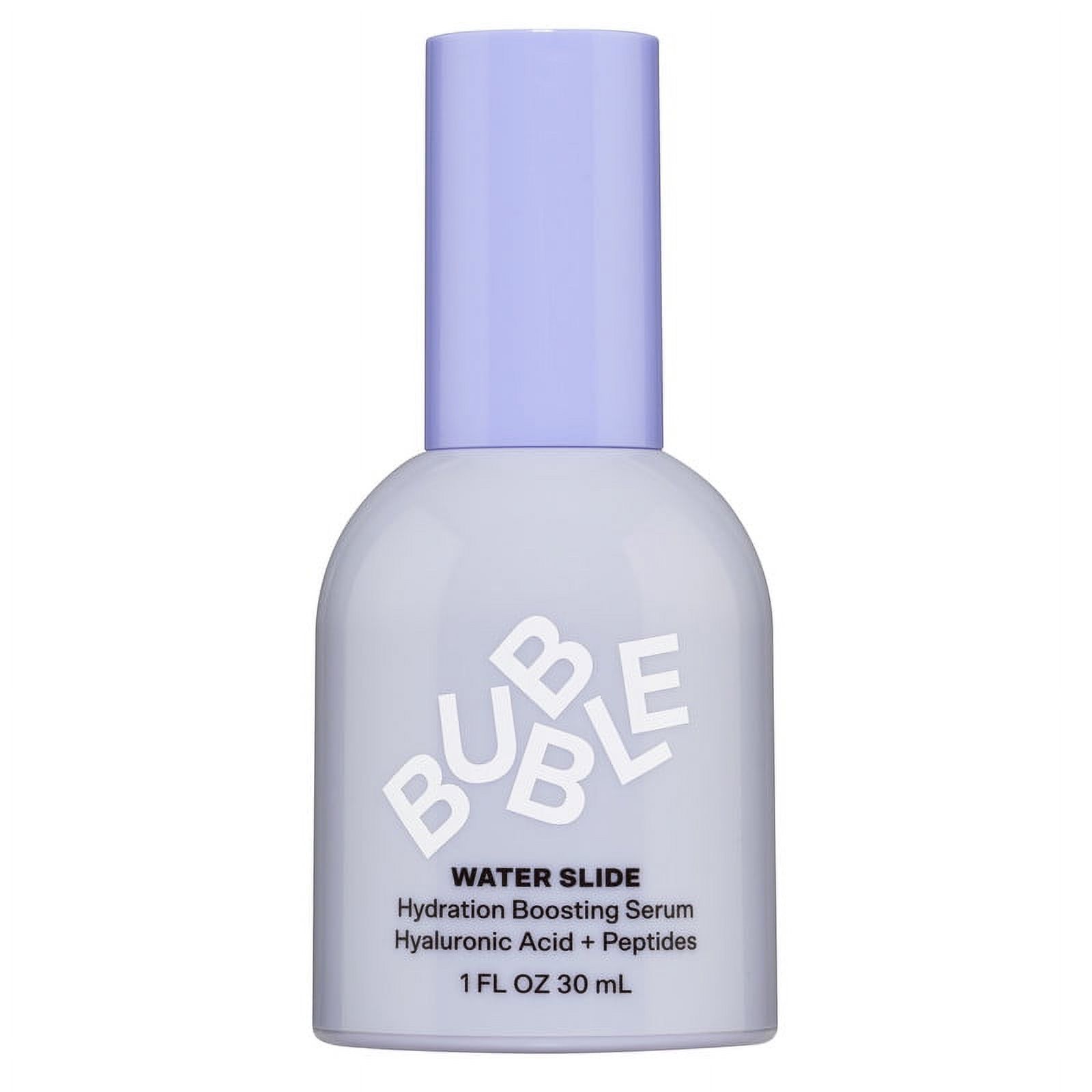 Bubble Skincare Water Slide Hydration Boosting Facial Serum with Hyaluronic Acid and Peptides, 1 fl oz
