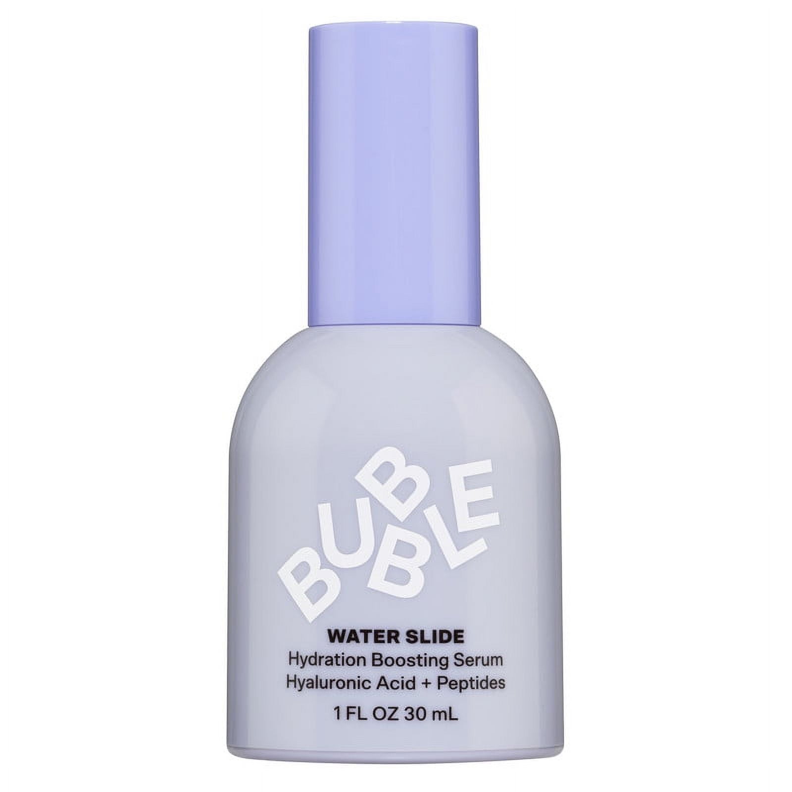 Bubble Skincare Water Slide Hydration Boosting Facial Serum with Hyaluronic Acid and Peptides, 1 fl oz