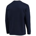 thumbnail image 4 of Men's Dunbrooke Navy Chicago Bears Logo Maverick Thermal Henley Long Sleeve T-Shirt, 4 of 4