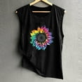 thumbnail image 3 of DailyTrove Women's Tie-Dye Floral Tank Top - Polyester Casual Summer & Boho Wear, Vibrant for Outings, 3 of 4