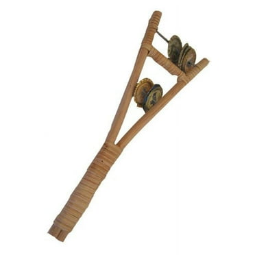 African Sistrum Rattle - Bottle Cap Fork Shaker Tambourine