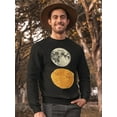 thumbnail image 2 of The Sun And The Moon. Sweatshirt Men -Image by Shutterstock, Male 5X-Large, 2 of 4