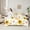 Yellow Green Pink, variant on Castle Fairy Boys Girls Swan Couple Twin Bedding Sets 7-Piece,Chic Nature Floral Lotus Bedding Comforter Set Microfiber,Romantic Valentine's Day Breathable Sheet Sets,Luxury Bedroom Decor,Reversible