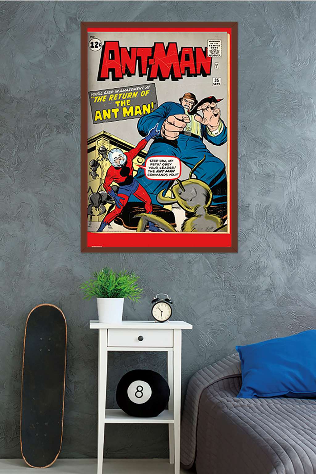 Marvel Comics - Ant-Man - ReVised Cover 27 Wall Poster, 22.375" x 34", Framed