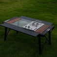 thumbnail image 3 of IGT Tablero Extensión Mesa Placa Unidad Portátil Picnic para Barbacoa 2 Piezas Multifuncional Acampar Al Aire Libre, 3 of 9