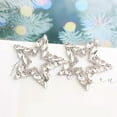 thumbnail image 5 of Chunky Star Sparkly Rhinestone Earrings Colorful Crystal Exaggerate Big Star Drop Earings Birthday Party Jewelry Gifts for Women, 5 of 5