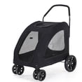 thumbnail image 1 of Foldable Dog Stroller Full Zipper Large Space Strong Bearing Capacity Breathable Pet Stroller for Outdoor Travelling, 1 of 5