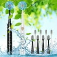 thumbnail image 1 of Fiudx Cepillo de Dientes Eléctrico, 5 Modos de Limpieza, 4 Cabezales, Batería de Larga Duración, Resistente Al Agua Ipx7, Vibración Silenciosa, Temporizador Inteligente, Recargable, Ideal para Viajes, 1 of 7