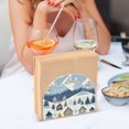 thumbnail image 3 of Yayeee Napkin Holder for Table Set of 2 Kitchen Paper Tissue Organization, Winter Village Serenity, 3 of 8