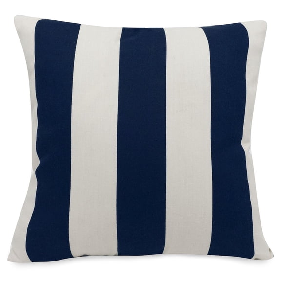 Majestic Home Goods Pillow 24x24 Vertical Stripe Navy