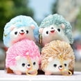 thumbnail image 5 of Birthday Gifts Cartoon Ornament Hedgehog Animal Key Chain Animal Plush Toy Plush Keychain Stuffed Toys Plush Dolls BLUE, 5 of 8