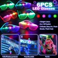 thumbnail image 2 of Suministros para fiestas que brillan en la oscuridad, 128 unidades con gafas LED y más, 2 of 8