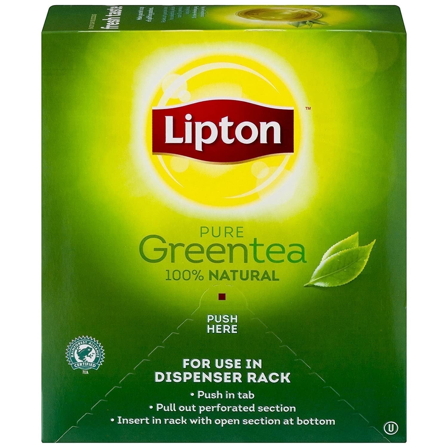 (2 pack) Lipton Green Traditional Blend Hot Tea Bags, 100 Percent Natural Signature Blend with Hint of Jasmine 100-Count Box