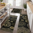 thumbnail image 2 of Black Gothic Sun Moon Pattern Kitchen Rugs Sets Of 3,Kitchen Runner Rugs Non Skid Washable,Decorative Kitchen Floor Mats for Kitchen,Sink,Laundry,17"x30"+ 17"x47" + 17"x59", 2 of 6