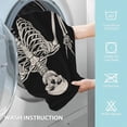 thumbnail image 5 of 2 Pack Hand Bath Towel,Rock and Roll Skeleton Fingertip Towel Bathtub Decorative Bath Towel Bathroom Kitchen Towel Set Highly Absorbent SPA Gym Towels 14x28 Inch, 5 of 14