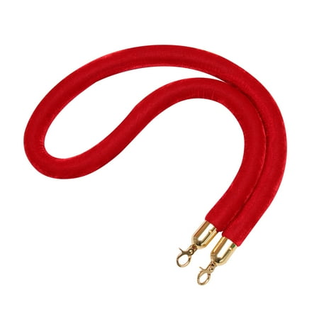 

1.5m Barrier Rope Crowd Control Lint Rope with Hooks (Red)