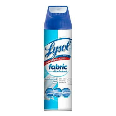 Lysol Fabric Disinfectant Spray, Sanitizing and Antibacterial Spray, For Disinfecting and Deodorizing Soft Furnishings, Sundrenched Linen 15 FL. Oz
