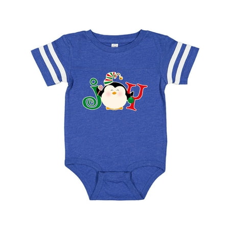 

Inktastic Christmas Penguin Joy 2 Gift Baby Boy or Baby Girl Bodysuit