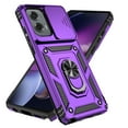 thumbnail image 2 of Motorola Moto G Stylus 5G 2024 Case,Dteck Shockproof Rubber Rugged Case Hybrid Hard Ring Holder Kickstand Slide Camera Lens Protector Cover for Moto G Stylus 5G 2024,Purple, 2 of 9