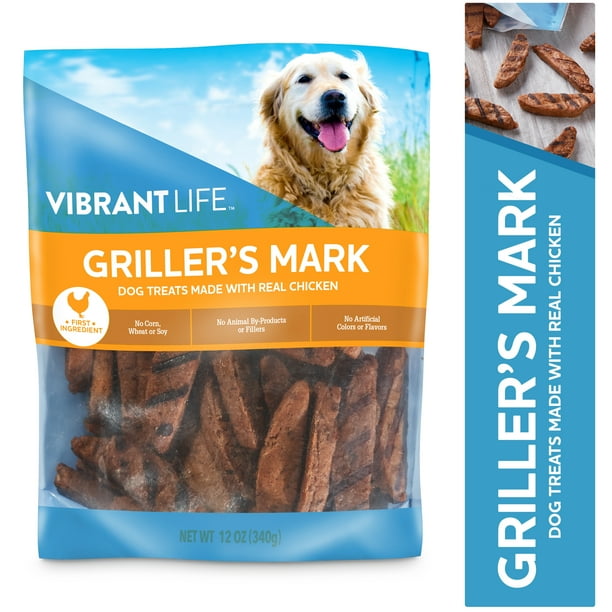 Vibrant Life Griller's Mark Dog Treats with Real Chicken, 12 oz