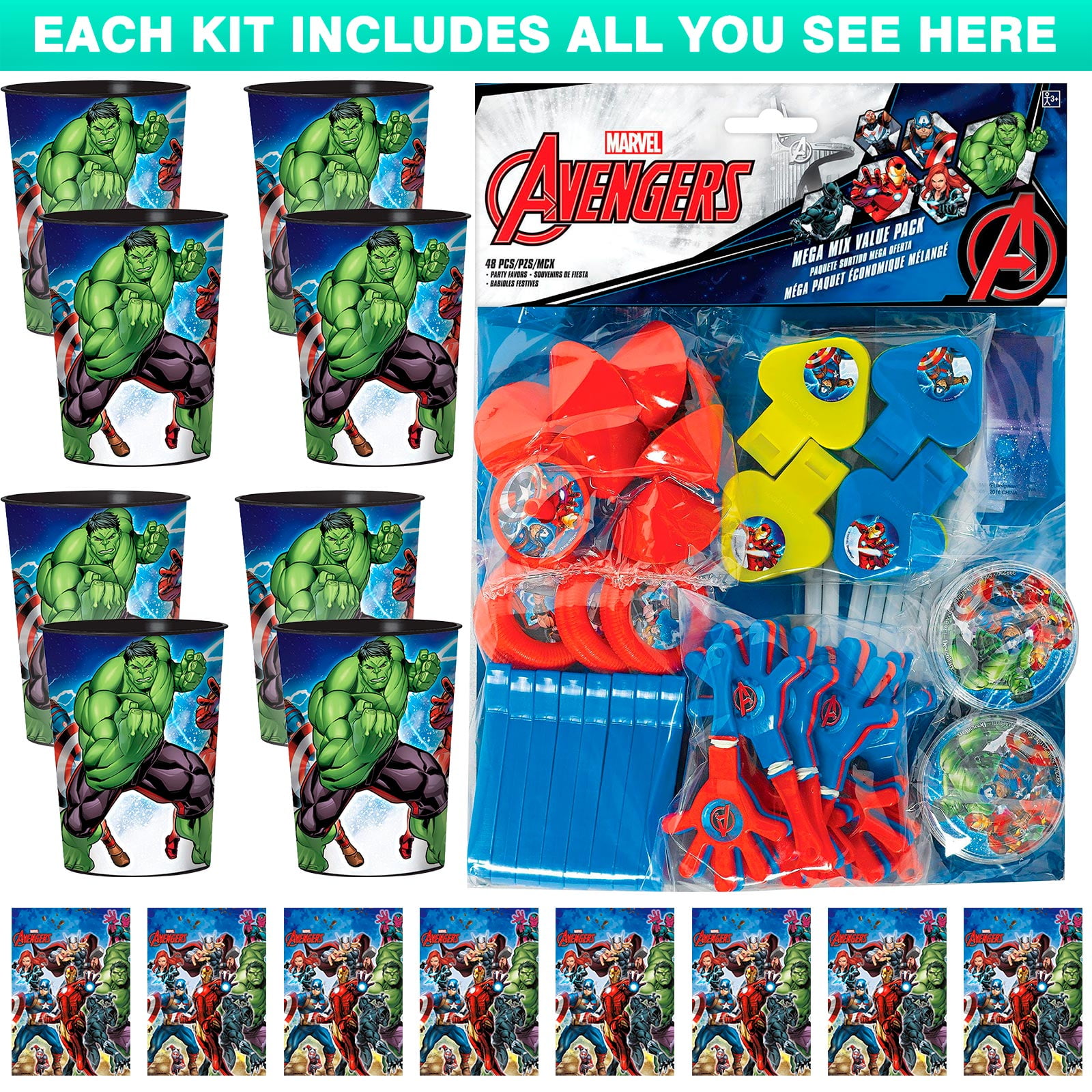 Avengers Party Favors Kit (for 8 Guests)