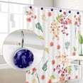 thumbnail image 4 of Jellyfish Shower Curtain Hooks（Set of 12）for Home Hotel Shower Rods Bathroom Crystal Glass Print Stainless Steel Round Curtain Hooks, 4 of 5
