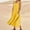 A0810-Yellow, variant on QUINDOS Womens Dresses Beach Sundress Crew Neck Sleeveless Sun Dresses Summer Cotton Linen Solid Color Tank Mid Length Midi Womens Dresses