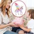 thumbnail image 4 of Figuras de unicornio YONGSHENG decoración para tarta con alas para fiesta de cumpleaños, 4 of 5